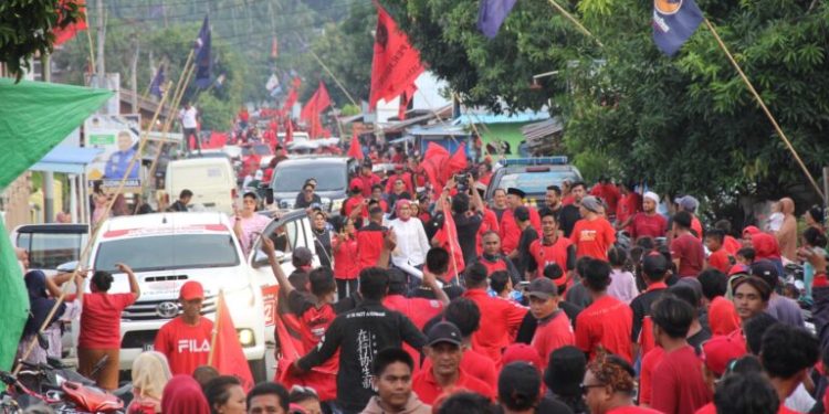 Kampanye di Boltim, Yasti Soepredjo Mokoagow Disambut Ribuan Warga