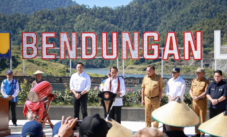 Didampingi Gubernur dan Pj Bupati, Presiden Jokowi Resmikan Bendungan Lolak