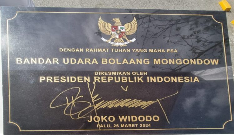 Presiden Jokowi Resmikan Bandara Bolaang Mongondow