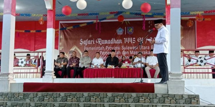 Pemkab Bolmong Safari Ramadan Bersama Wagub Sulut Steven Kandouw di Desa Tungoi Dua