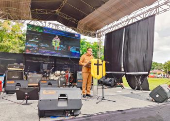 Hadiri Ibadah Paskah dan Hari Pemuda GMIBM; Limi Ajak Pemuda Perkokoh Silahturahmi