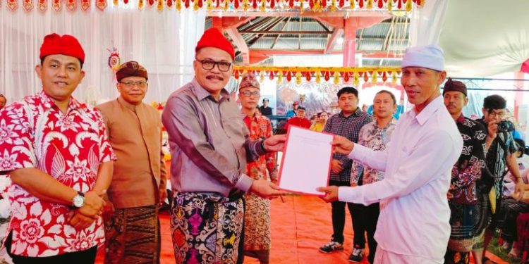 Pj Bupati Limi Mokodompit dan Jajaran Hadiri Perayaan Dharma Santi Hari Raya Nyepi