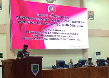 DPRD Bolmong Paripurna LKPj Tahun Anggaran 2023