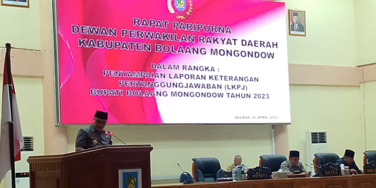 DPRD Bolmong Paripurna LKPj Tahun Anggaran 2023