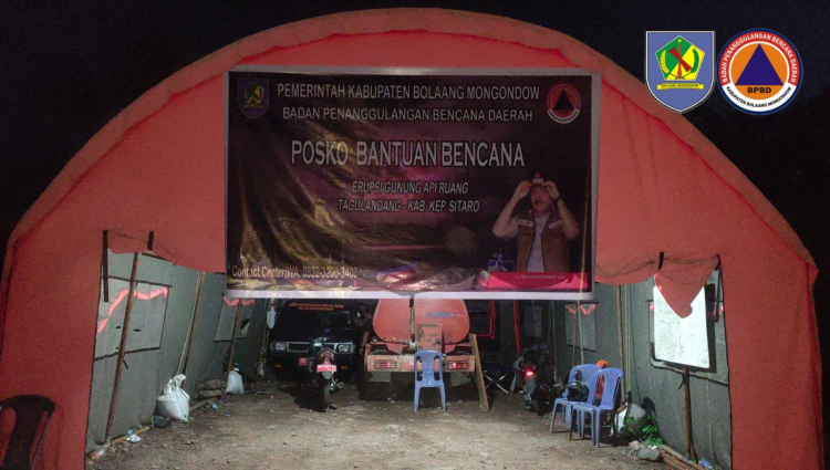 Pemkab Bolmong Siapkan Posko Bantuan Korban Erupsi Gunung Ruang Sitaro