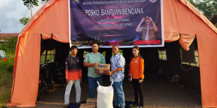 Posko Bencana Bolmong Mulai Menerima Bantuan