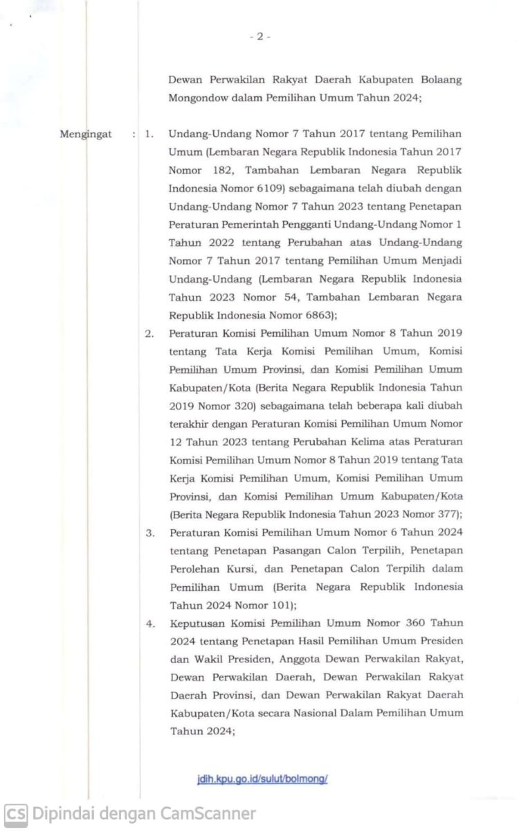 Inilah 30 Anggota DPRD Bolaang Mongondow Terpilih Pileg 2024