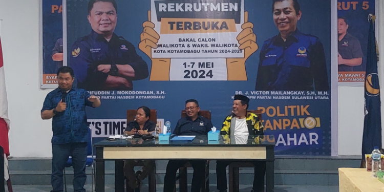 Syarif: Nasdem Kotamobagu Komitmen Terapkan Politik Tanpa Mahar