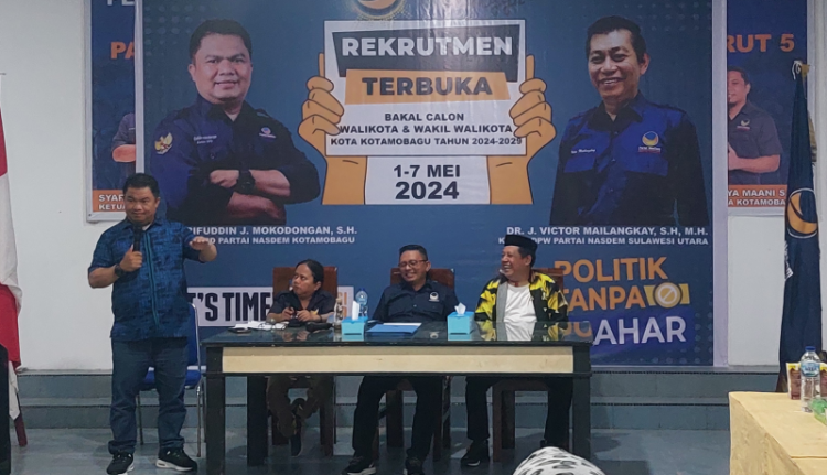 Syarif: Nasdem Kotamobagu Komitmen Terapkan Politik Tanpa Mahar