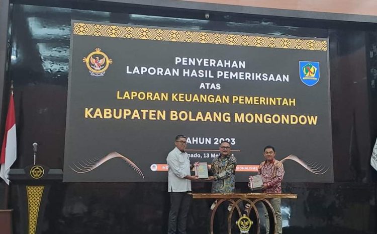 Kabupaten Bolmong Raih Opini WTP dari BPK RI