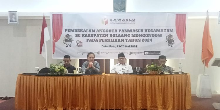 Bimtek Panwascam se Kabupaten Bolmong, Bawaslu Ingatkan Soal Integritas