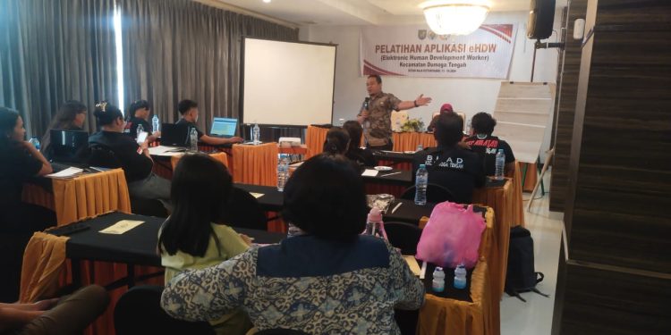 KPM Kecamatan Dumoga Tengah Ikut Pelatihan Penggunaan Aplikasian e-HDW