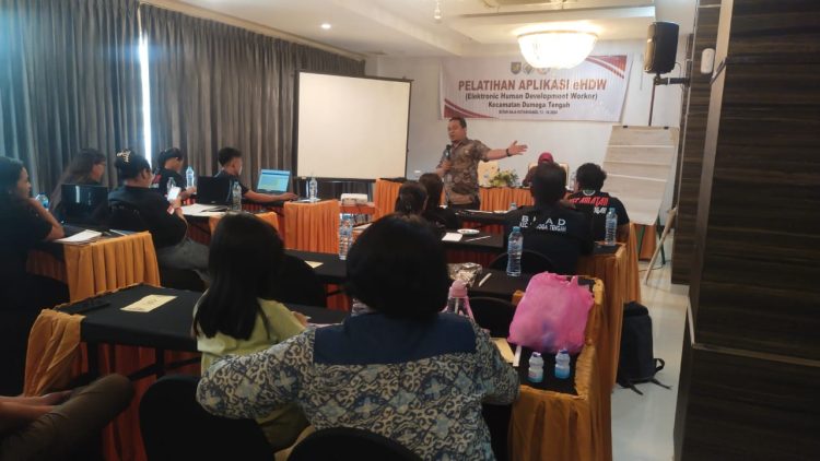 KPM Kecamatan Dumoga Tengah Ikut Pelatihan Penggunaan Aplikasian e-HDW