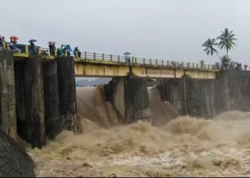 Air Bendungan Kosinggolan Bolmong Meluap, Akses ke Desa Toraut Terputus