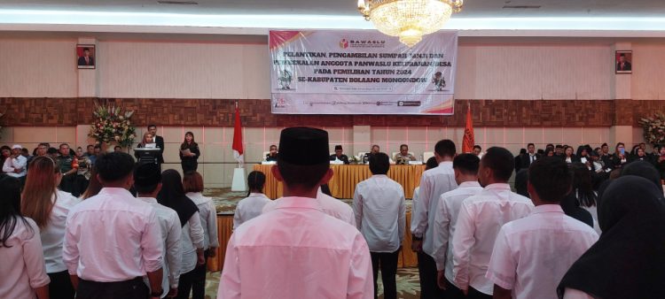 200 Pengawas Kelurahan Desa se Kabupaten Bolmong Dilantik