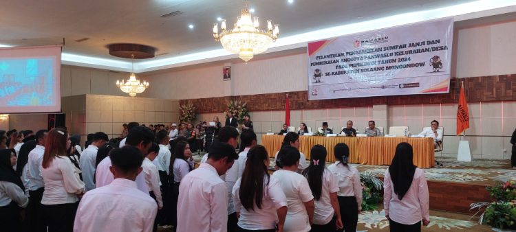 200 Pengawas Kelurahan Desa se Kabupaten Bolmong Dilantik