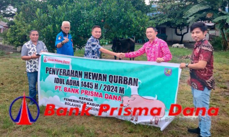 Bank Prisma Dana Lolak Sumbang Satu Ekor Sapi Kurban