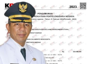 Melihat Harta Kekayaan Pj Bupati Bolmong dr Jusnan Calamento Mokoginta