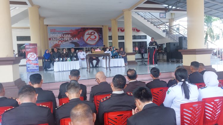 Pj Bupati Bolmong Jusnan C Mokoginta Irup HUT Bhayangkara ke 78