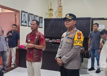 Kapolres Kotamobagu AKBP Irwanto, Temui Pj Bupati Bolmong Jusnan C Mokoginta