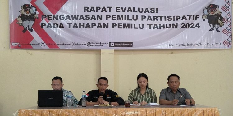 Bawaslu Bolmong Gelar Rapat Evaluasi Tingkatkan SDM Pengawasan