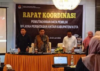 KPU Bolmong Rakor Bersama Terkait Data Pemilih Perbatasan