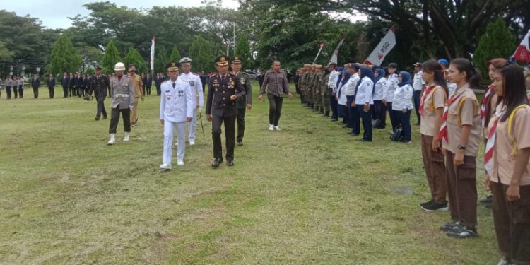 Pj Bupati Bolmong Jusnan C Mokoginta Irup HUT Bhayangkara ke 78