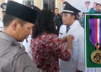 Sangadi Cempaka Ronald Hasan Terima Lencana Desa Mandiri dari Kemendes