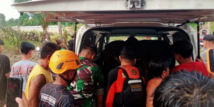 BPBD dan TIM SAR Berhasil Temukan Warga Ibolian dengan Kondisi  Meninggal di Sungai Ongkag