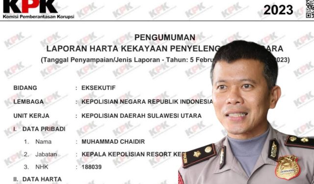 AKBP Muhamad Chaidir Kapolres Bolmong Punya Harta 5.3 Miliar