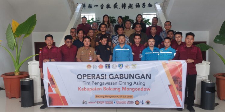 Kantor Imigrasi Kelas II Kotamobagu Gelar Operasi Gabungan Timpora di PT Consh