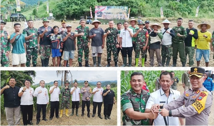 Pj Bupati Bolmong Dampingi Pangdam XIII Merdeka Tanam Jagung di Lolak