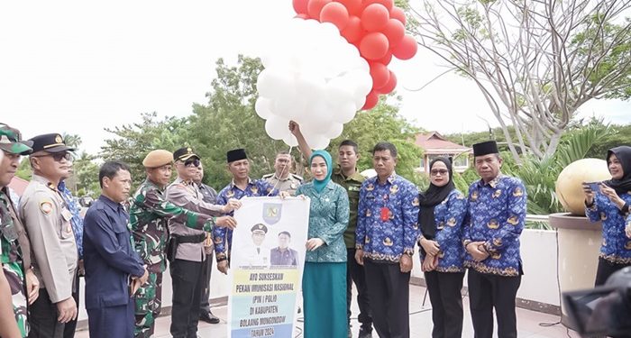Pj Bupati Bolmong Jusnan Calemento Mokoginta Canangkan PIN Polio