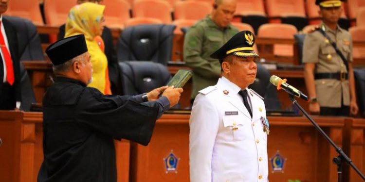 Lantik Pj Walikota Kotamobagu Abdullah Mokoginta, Ini Pesan Gubernur Sulut Olly Dondokambey