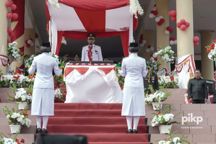 Upacara HUT Proklamasi ke 79 di Kabupaten Bolmong Berjalan Penuh Khidmat