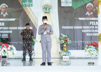 Hadiri Pelantikan, Pj Bupati Bolmong Berharap Sinergitas dengan NU