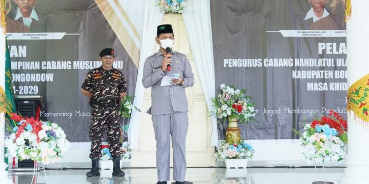 Hadiri Pelantikan, Pj Bupati Bolmong Berharap Sinergitas dengan NU