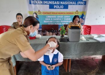 PIN Polio di Kabupaten Bolmong Capai 44 Persen