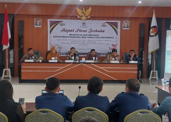 KPU Kotamobagu Menggelar Rapat Pleno DPS Untuk Pilkada 2024