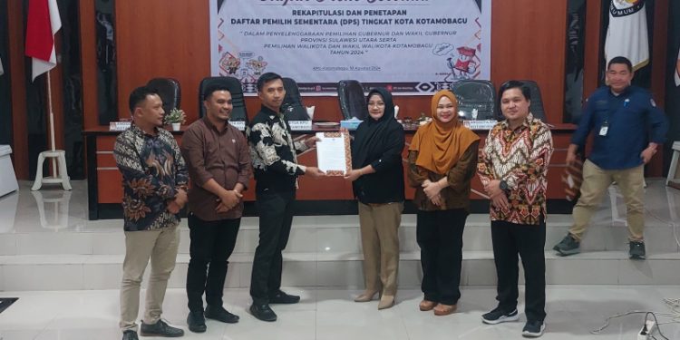 KPU Kotamobagu Tetapkan DPS Pilkada 2024