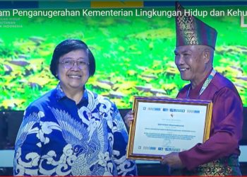 DLH Bolmong Terima Penghargaan dari Kementerian Lingkungan Hidup 