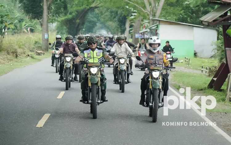 Gunakan Motor, Pj Bupati Bolmong Bersama Forkopimda Touring ke Dumoga