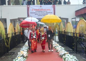 Dikawal Massa Pendukung, Pasangan NK-STA Optimis Raih Suara Signifikan di Pilkada Kotamobagu