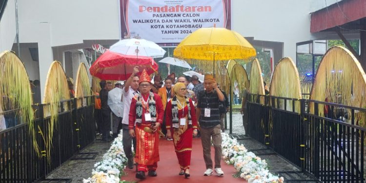 Dikawal Massa Pendukung, Pasangan NK-STA Optimis Raih Suara Signifikan di Pilkada Kotamobagu