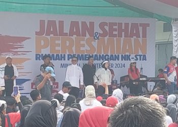 Ribuan Pendukung NK STA Kawal Peresmian Rumah Pemenangan  