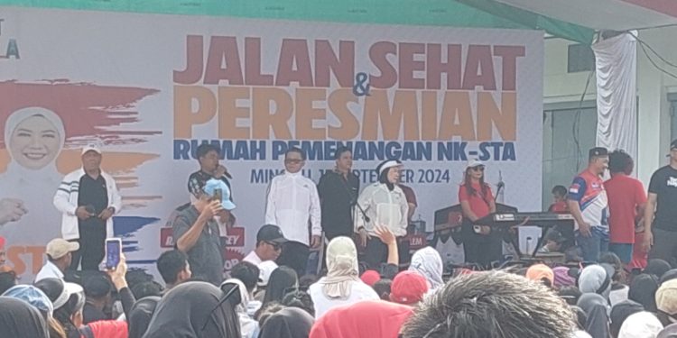 Ribuan Pendukung NK STA Kawal Peresmian Rumah Pemenangan