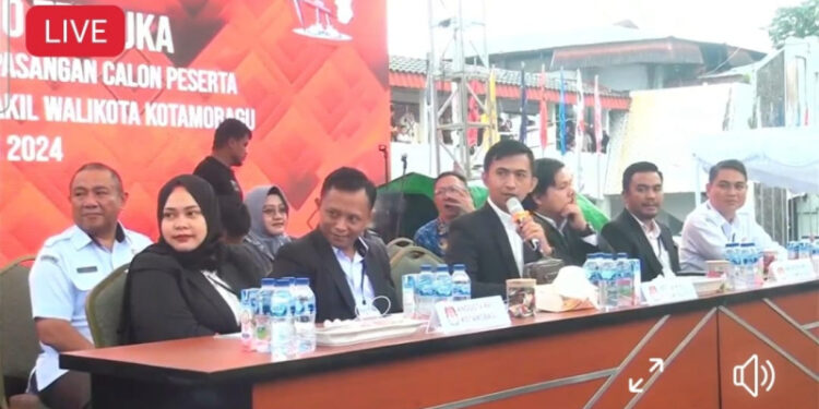KPU Kotamobagu Tetapkan Nomor Urut Tiga Pasangan Calon