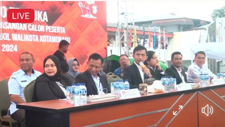 KPU Kotamobagu Tetapkan Nomor Urut Tiga Pasangan Calon