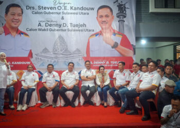 Silahturahmi di Kampung Meiddy Makalalag, Steven Kandouw Ajak Pilih NK STA