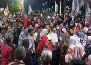 Kampanye di Kelurahan Matali, Paslon Nomor 3 NK STA Disambut Ribuan Massa